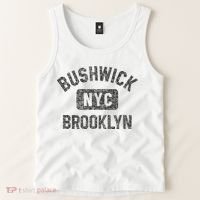 Bushwick Brooklyn Nyc Gym Style Black W Distress Black Print Tank Top thumb 2