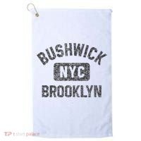 Bushwick Brooklyn Nyc Gym Style Black W Distress Black Print Golf Towel thumb 0
