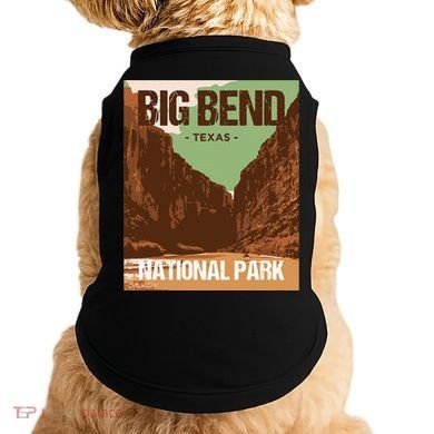 Big Bend National Park Texas Poster Design Doggie Tank