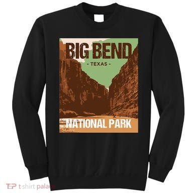 Big Bend National Park Texas Poster Design Sweatshirt