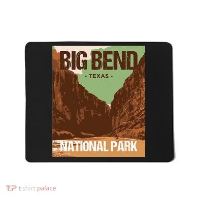 Big Bend National Park Texas Poster Design Mousepad