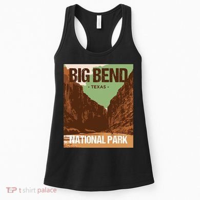 Big Bend National Park Texas Poster Design Women's Tank Top