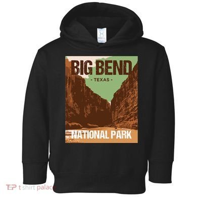 Big Bend National Park Texas Poster Design Toddler Hoodie