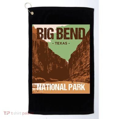 Big Bend National Park Texas Poster Design Golf Towel