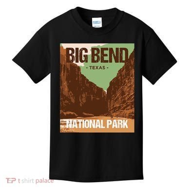 Big Bend National Park Texas Poster Design Kids T-Shirt