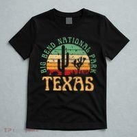 Big Bend National Park Texas Desert Hiking Retro Sunset T-Shirt thumb 5