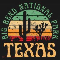 Big Bend National Park Texas Desert Hiking Retro Sunset Women's Hoodie thumb 2