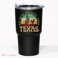 Big Bend National Park Texas Desert Hiking Retro Sunset Tumbler thumb 0