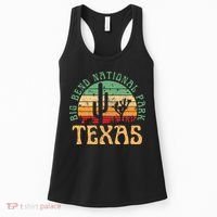 Big Bend National Park Texas Desert Hiking Retro Sunset Women's Tank Top thumb 0