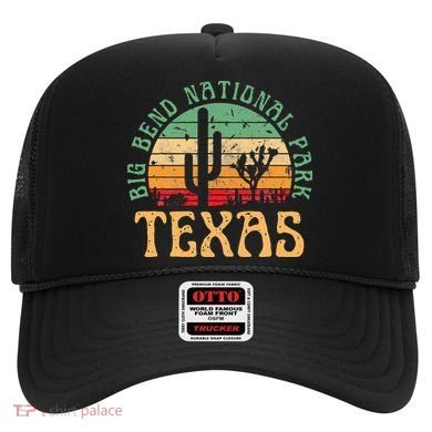 Big Bend National Park Texas Desert Hiking Retro Sunset Hat