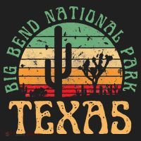 Big Bend National Park Texas Desert Hiking Retro Sunset Hat thumb 2