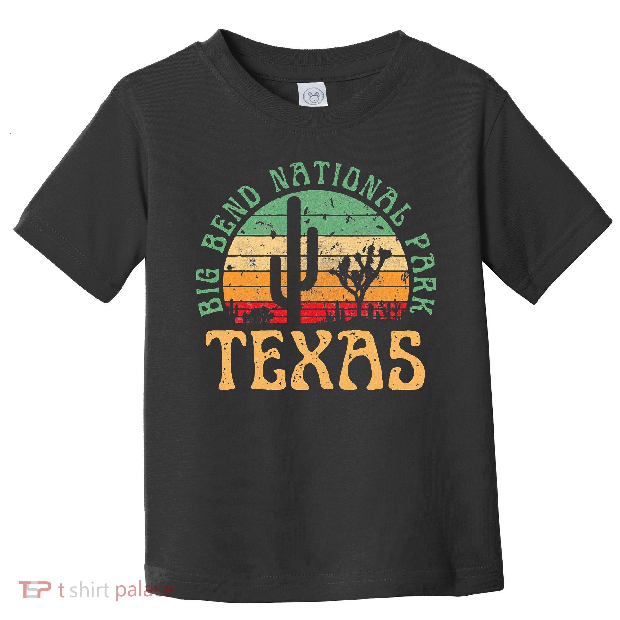 Big Bend National Park Texas Desert Hiking Retro Sunset Toddler T-Shirt