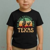 Big Bend National Park Texas Desert Hiking Retro Sunset Toddler T-Shirt thumb 2
