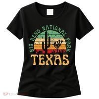 Big Bend National Park Texas Desert Hiking Retro Sunset Women's T-Shirt thumb 0