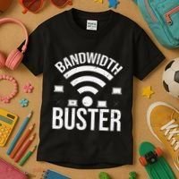 Bandwidth Buster Network Admin Kids T-Shirt thumb 3
