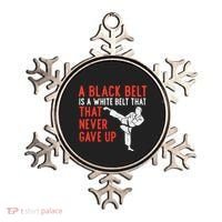 Black Belt Never Gave Up Karate Taekwondo Inspirational Gift Ornament thumb 0