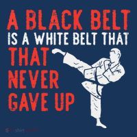 Black Belt Never Gave Up Karate Taekwondo Inspirational Gift Women's Hoodie thumb 2