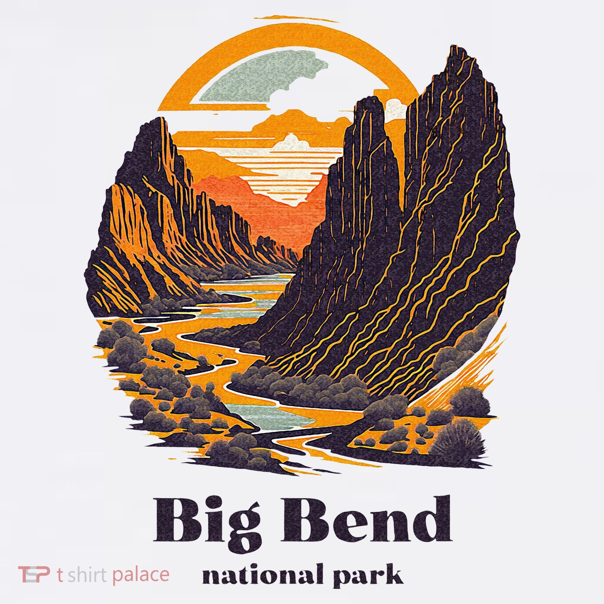 Big Bend National Park Texas Cool Vintage Style T-Shirt