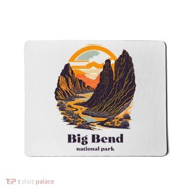 Big Bend National Park Texas Cool Vintage Style Mousepad