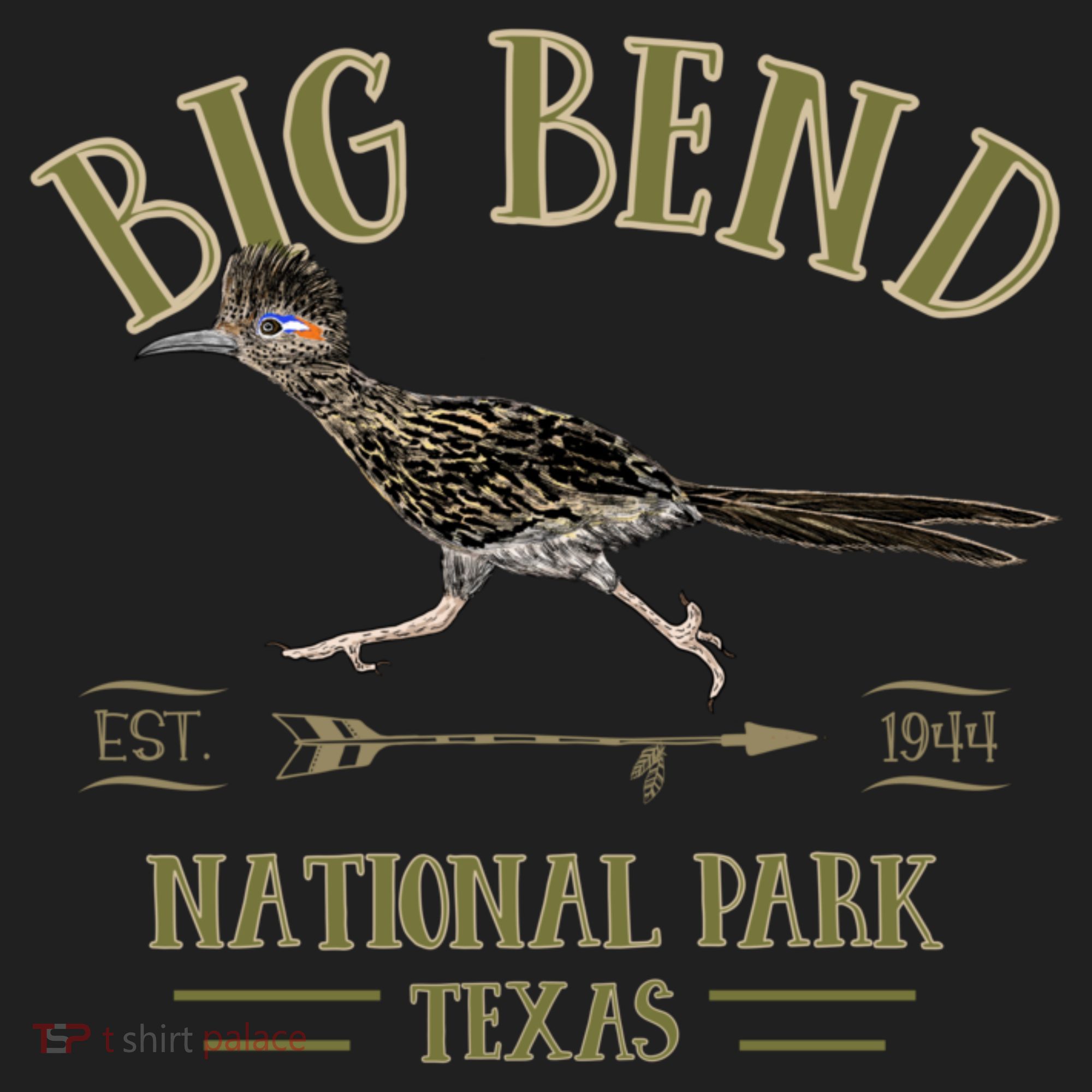 Big Bend National Park Roadrunner Np Texas Tourist Souvenir Golf Towel