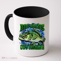 Big Bass Out Fishing Coffee Mug thumb 0