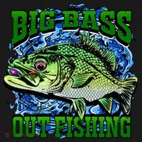 Big Bass Out Fishing Women's Hoodie thumb 2