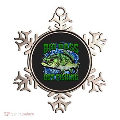 Big Bass Out Fishing Ornament