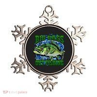Big Bass Out Fishing Ornament thumb 0