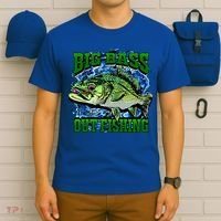 Big Bass Out Fishing T-Shirt thumb 6