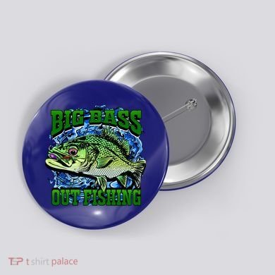 Big Bass Out Fishing Button