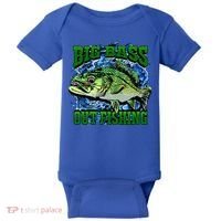 Big Bass Out Fishing Baby Bodysuit thumb 0