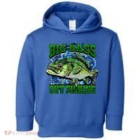 Big Bass Out Fishing Toddler Hoodie thumb 0