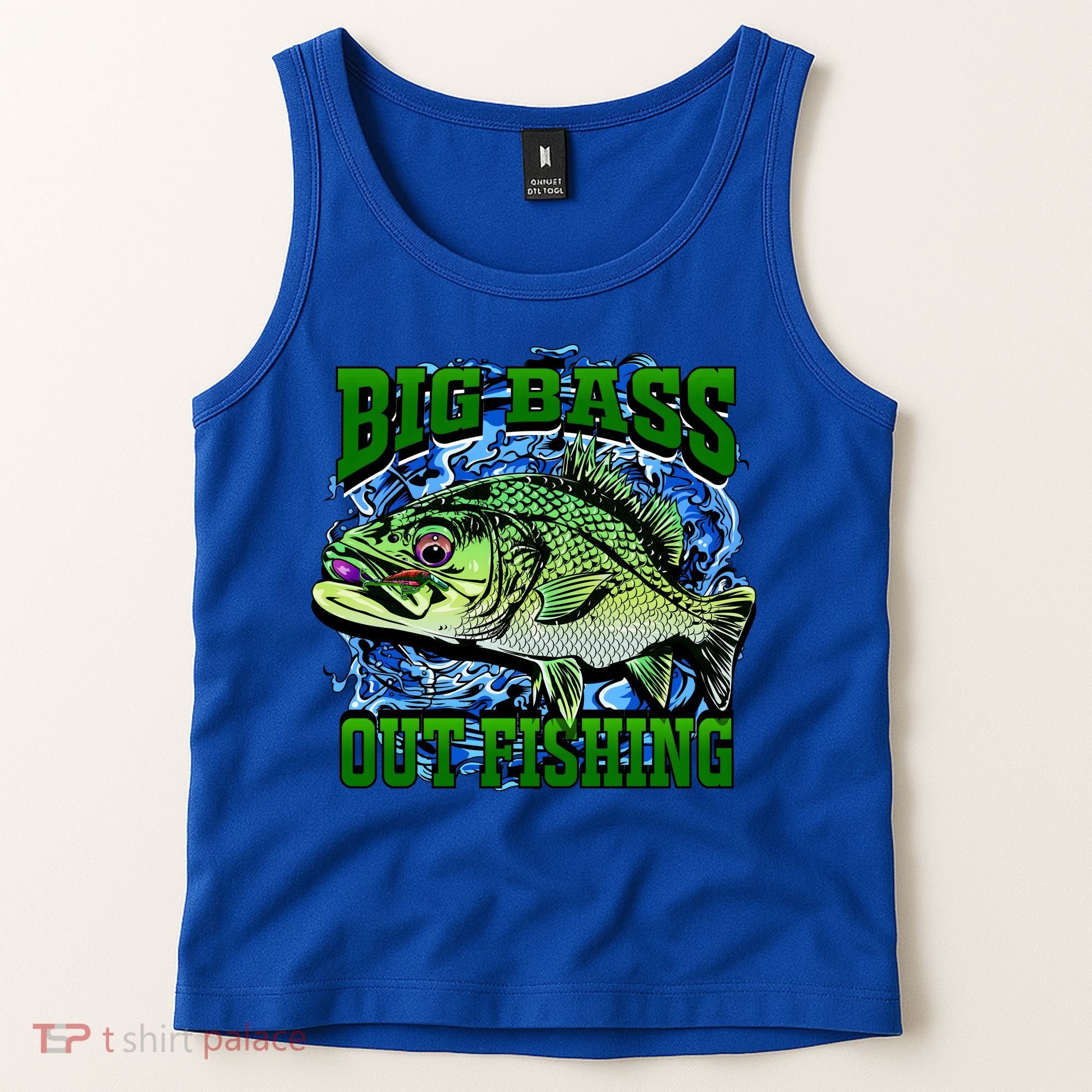 Big Bass Out Fishing Tank Top