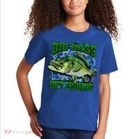 Big Bass Out Fishing Kids T-Shirt thumb 2
