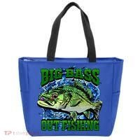 Big Bass Out Fishing Tote Bag thumb 0