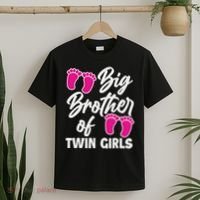 Big Brother Of Twin New Brother Sibling Funny Twins T-Shirt thumb 2