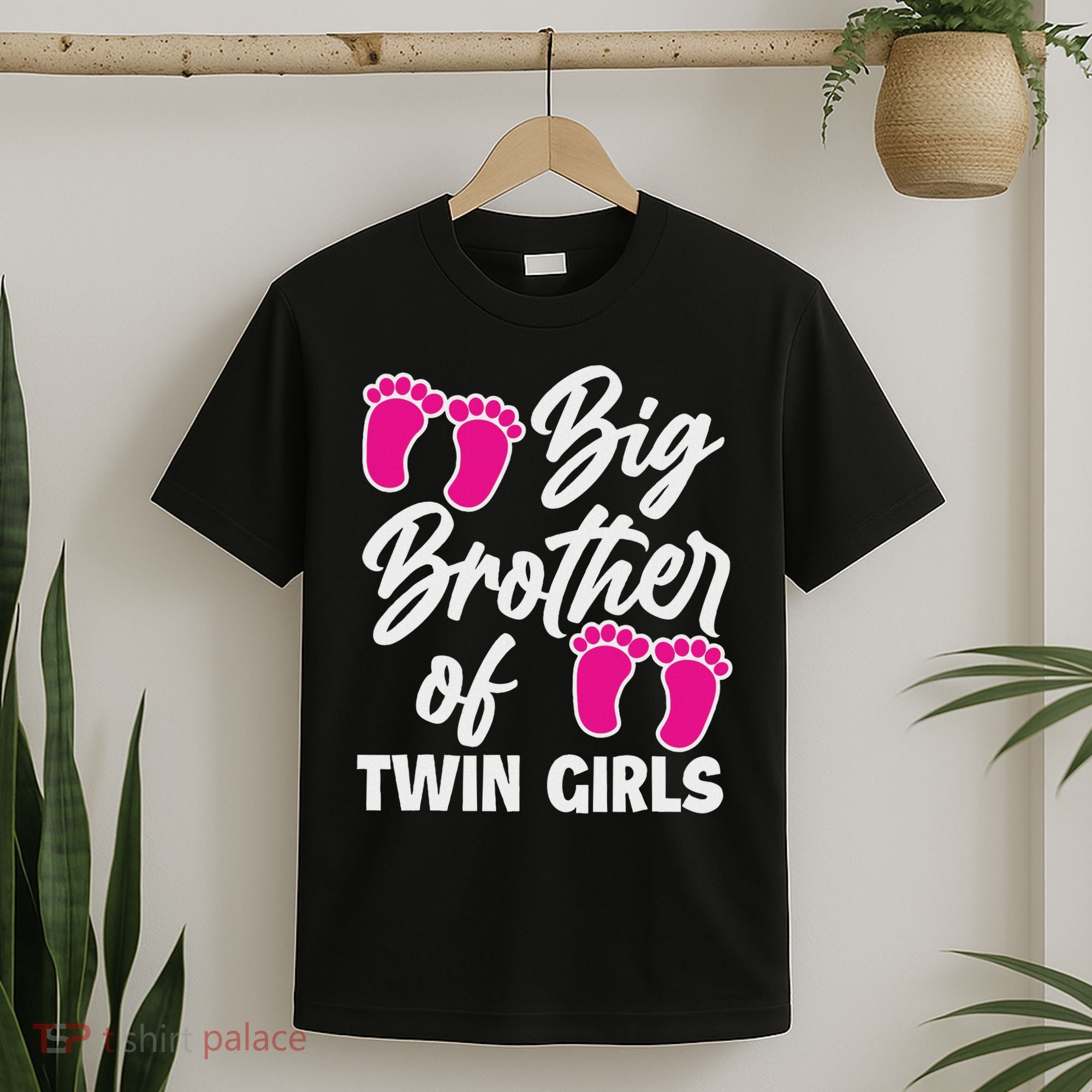 Big Brother Of Twin New Brother Sibling Funny Twins T-Shirt