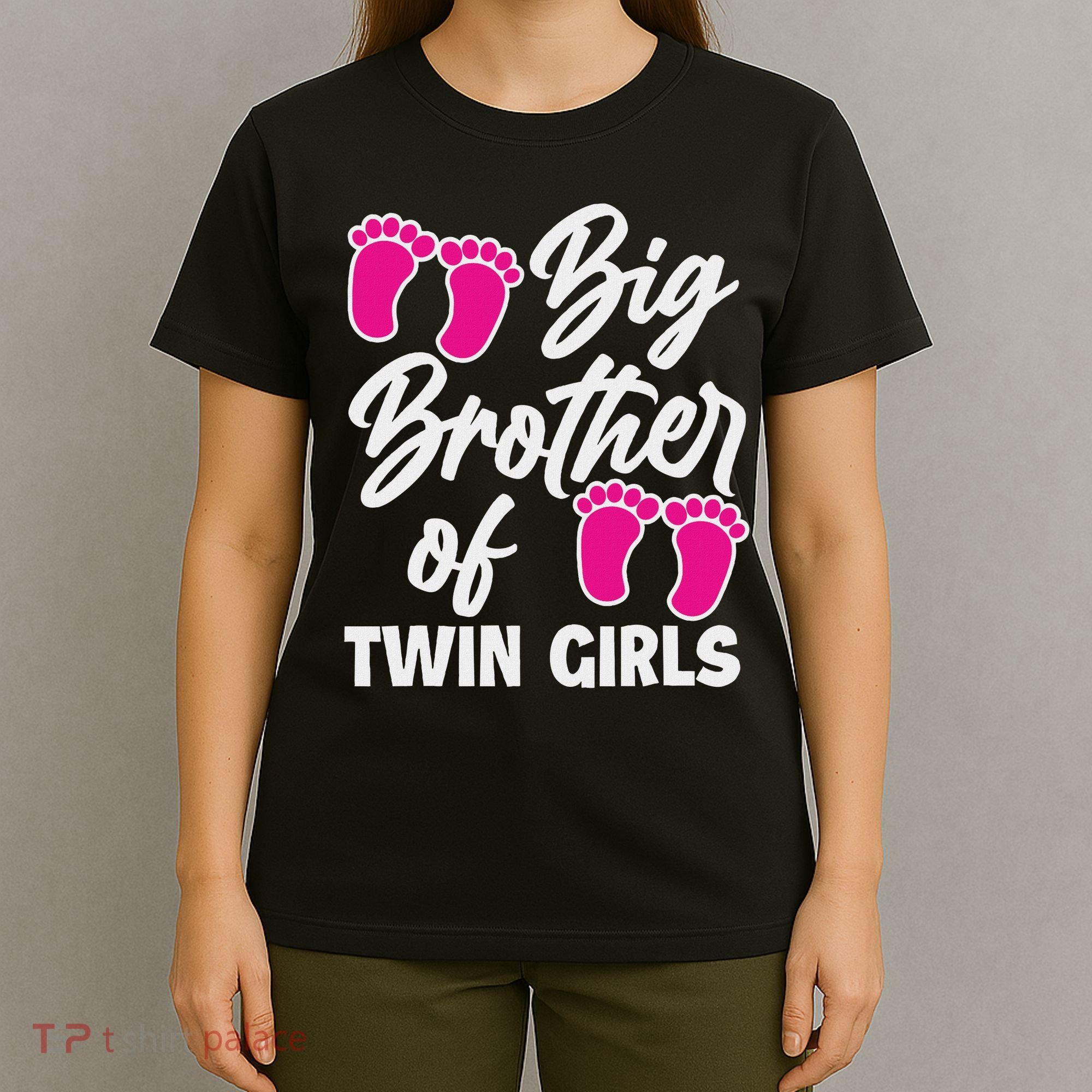 Big Brother Of Twin New Brother Sibling Funny Twins T-Shirt