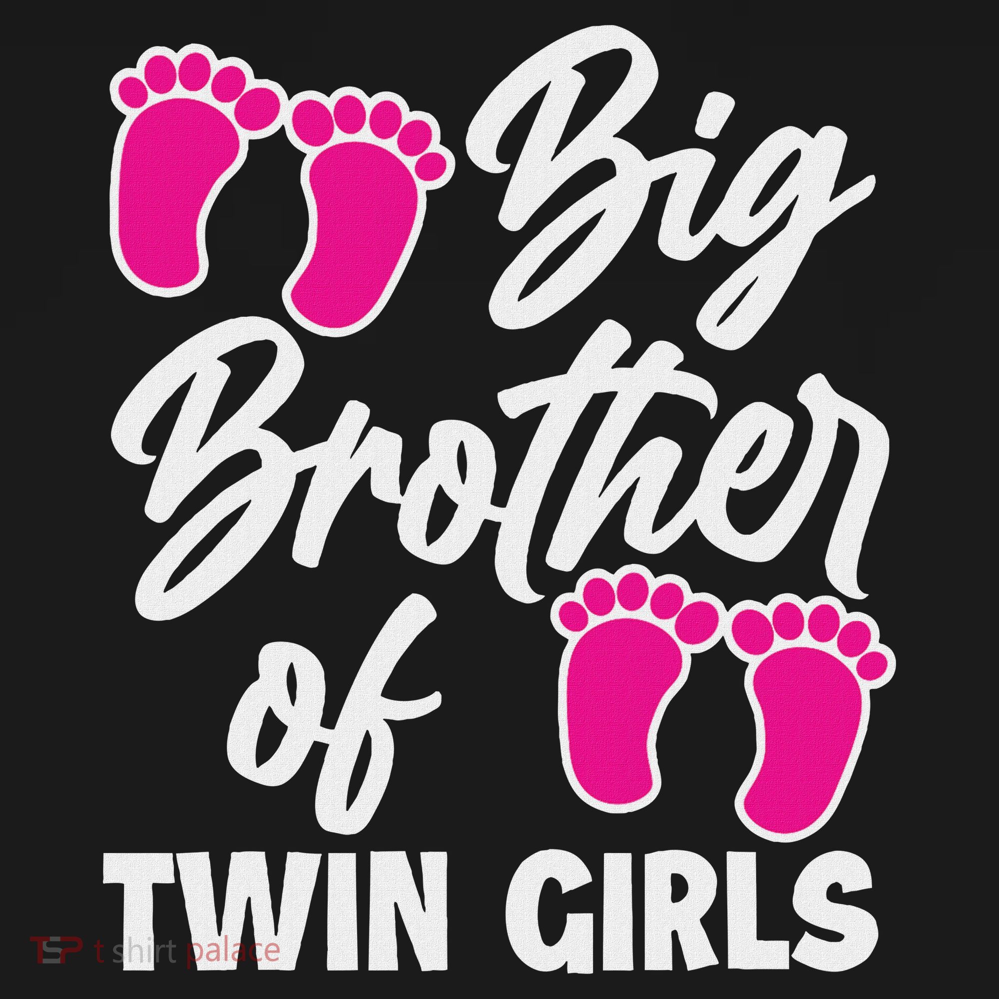 Big Brother Of Twin New Brother Sibling Funny Twins T-Shirt