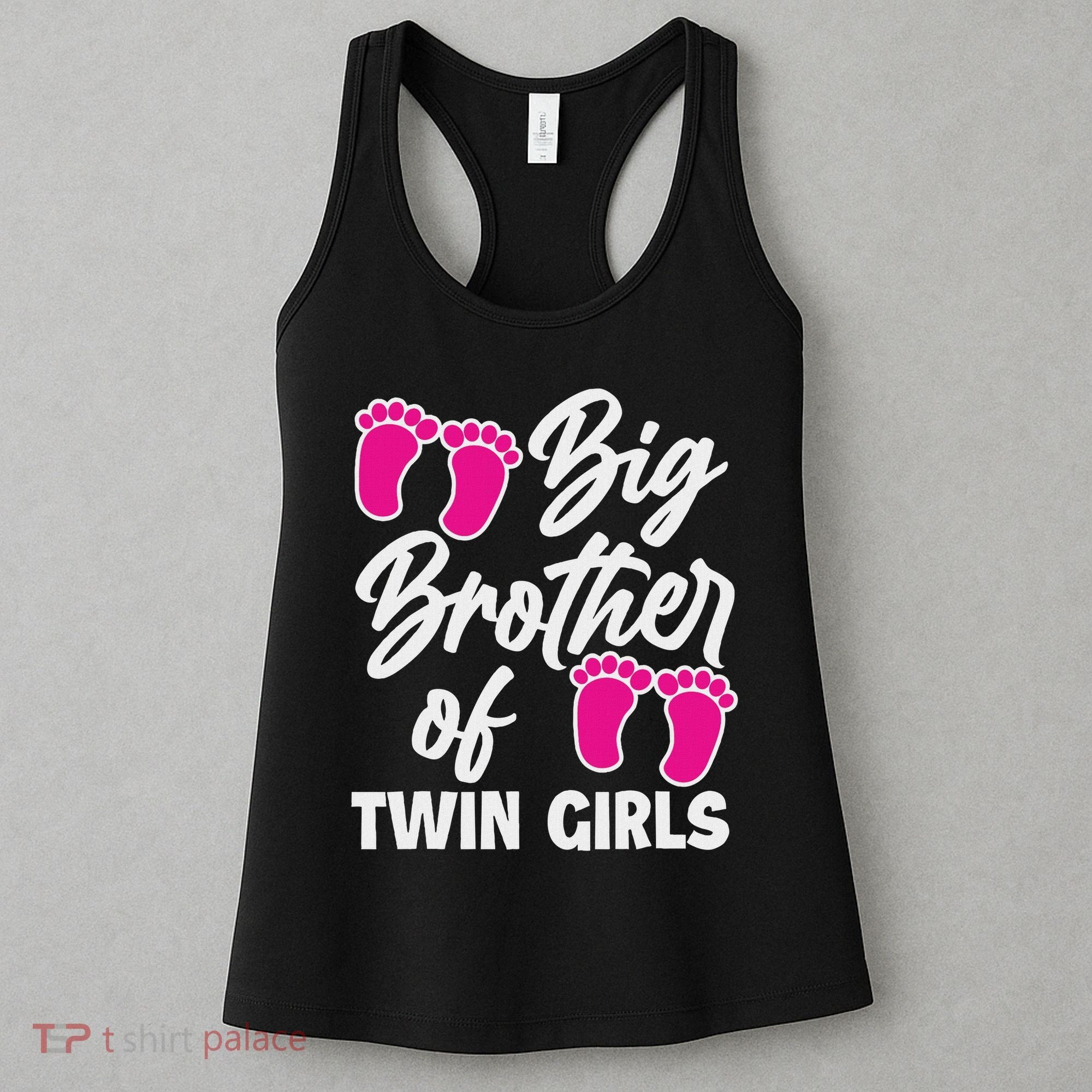 Big Brother Of Twin New Brother Sibling Funny Twins Women's Tank Top