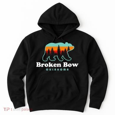 Broken Bow Oklahoma Lake Outdoors Bear Hoodie