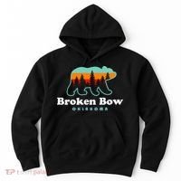 Broken Bow Oklahoma Lake Outdoors Bear Hoodie thumb 0