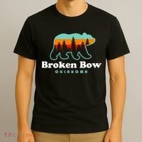 Broken Bow Oklahoma Lake Outdoors Bear T-Shirt thumb 3