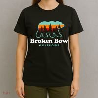 Broken Bow Oklahoma Lake Outdoors Bear T-Shirt thumb 4