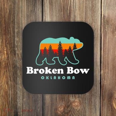 Broken Bow Oklahoma Lake Outdoors Bear Coaster