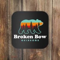 Broken Bow Oklahoma Lake Outdoors Bear Coaster thumb 0