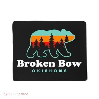 Broken Bow Oklahoma Lake Outdoors Bear Mousepad