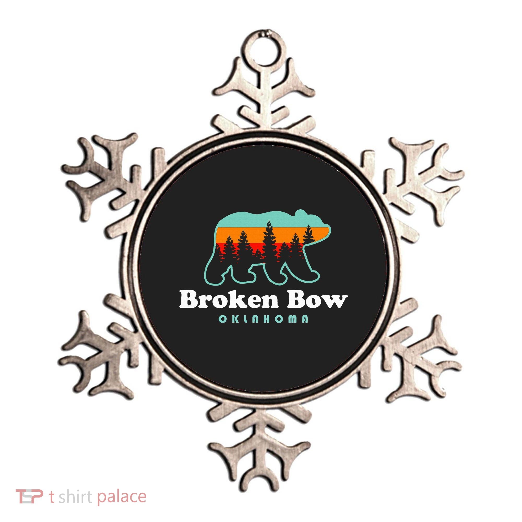 Broken Bow Oklahoma Lake Outdoors Bear Ornament