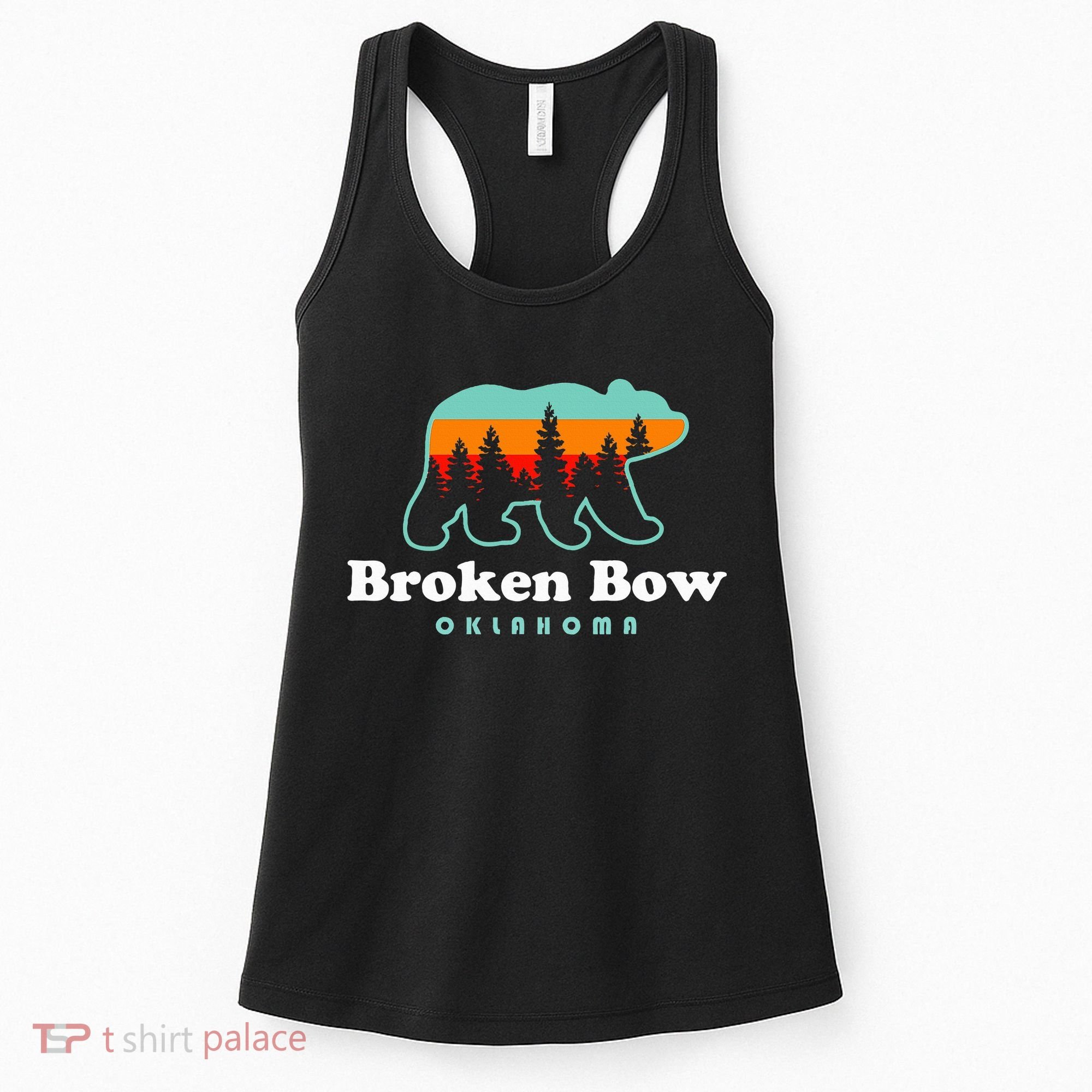 Broken Bow Oklahoma Lake Outdoors Bear Women's Tank Top