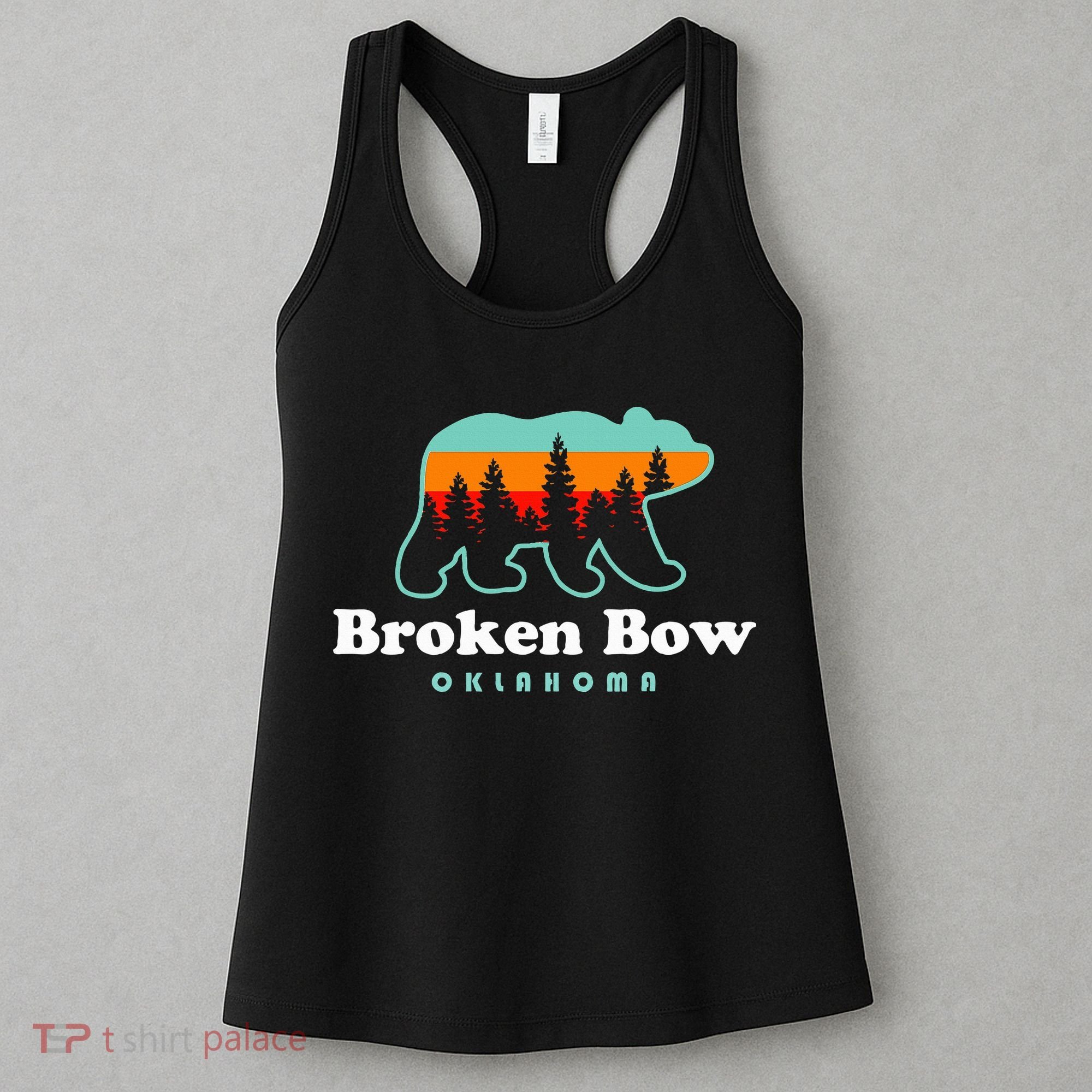 Broken Bow Oklahoma Lake Outdoors Bear Women's Tank Top